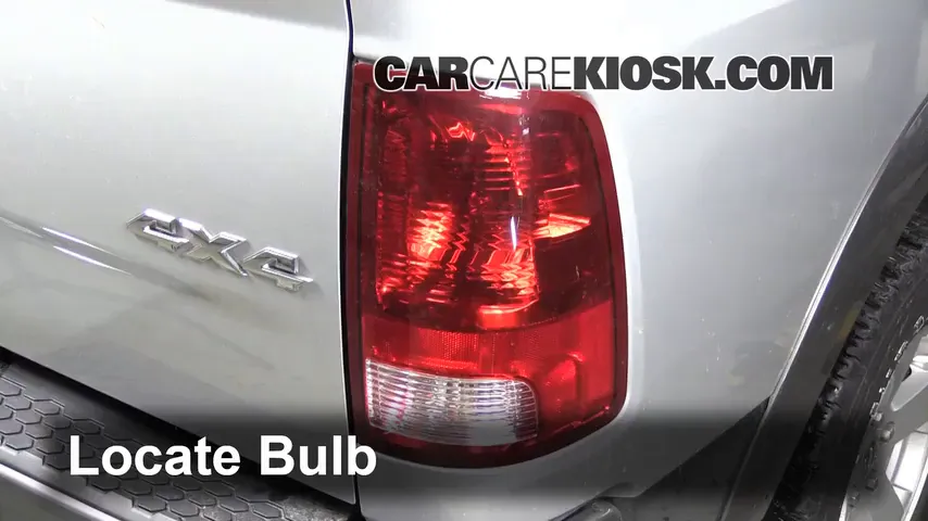 2012 Ram 1500 SLT 5.7L V8 Crew Cab Pickup Lights Brake Light (replace bulb)